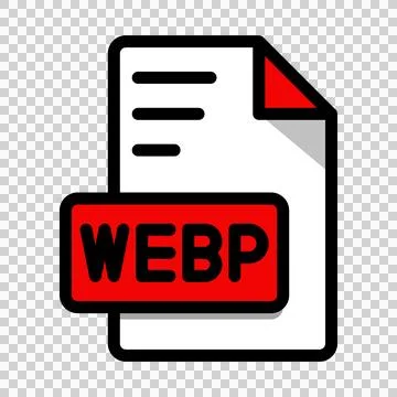 WEBP File Format Icon. Web File Format Icons. Type File Format Vector. Stock Illustration