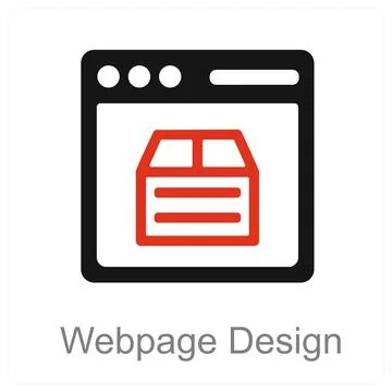 Webpage Design Stock-Illustration