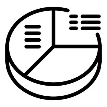 Webpage graph icon outline vector. Beta version assessment Illustrazione stock