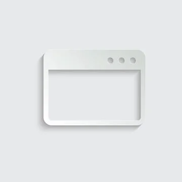 Webpage icon/ internet icon/ browser icon Stock Illustration
