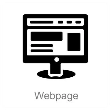 Webpage Stock-Illustration