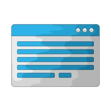 Webpage illustration Stock Illustration