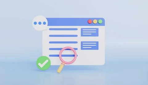 Webpage online communication, Getting help information Illustrazione stock