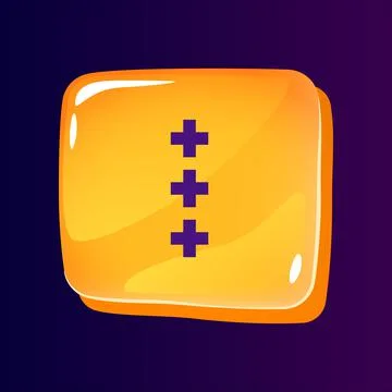 Webpage options glossy ui button with pixelated color icon Illustrazione stock