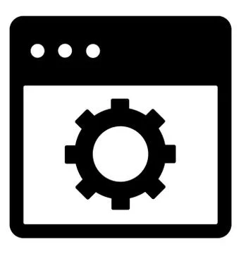 Webpage Setting Vector Stock Illustration