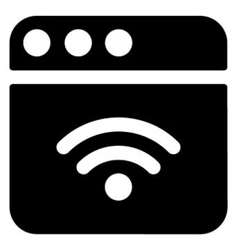 Webpage Signals Vector Illustrazione stock