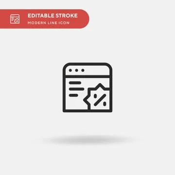 Webpage Simple vector icon. Illustration symbol design template for web mobil Stock Illustration