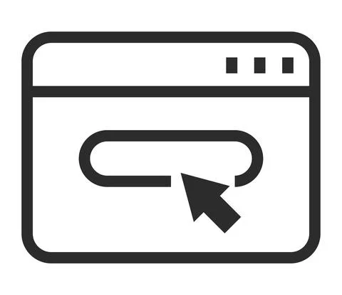 Webpage template and arrow Stock-Illustration