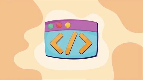 Webpage template with programming code Stock-Footage 233775880