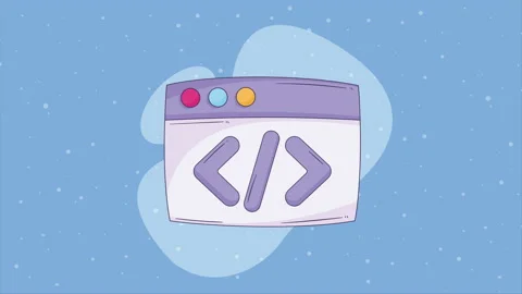 Webpage template with programming code Stock-Footage 233778755