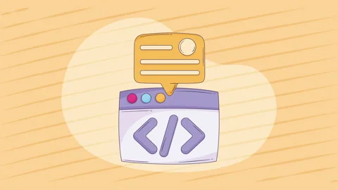 Webpage template with programming code Stock-Footage 233792381