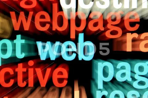 Webpage text on screen Stock Photos