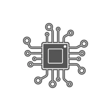 WebProcessor vector icon for websites and mobile minimalistic flat design. Mini 库存插图