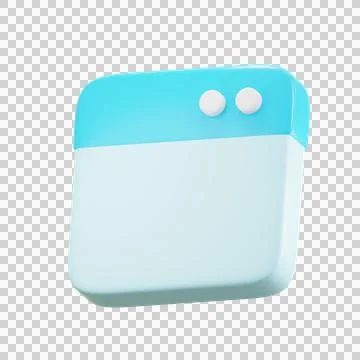 Website 3D Illustrations, 3D rendering Stock Illustration