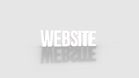 Website 3D Text spinning on an orange background. Looped video.4K 動画素材 276682358