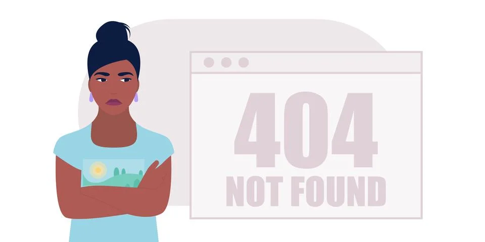Website 404 error concept Ilustração Stock