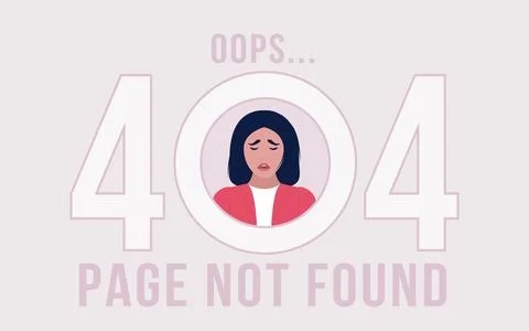 Website 404 error concept Stock Illustration