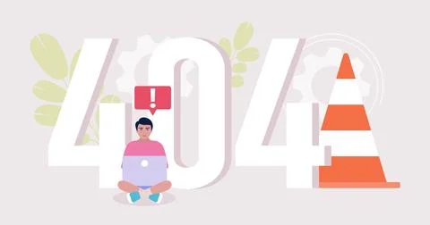 Website 404 error Ilustração Stock