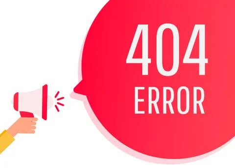 Website 404 page error with servers and desktop Stockillustratie