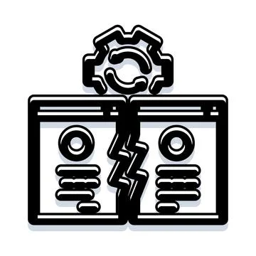 Website ab split testing for conversion optimization Stockillustratie