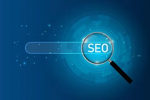 Website admins using SEO tools to get their websites ranked in top search r.. Stock Illustration