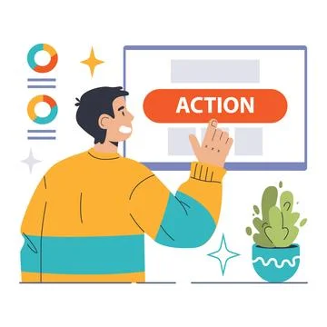 Website analysis. Conversion rate and traffic analysis. Experts analyzing イラスト素材