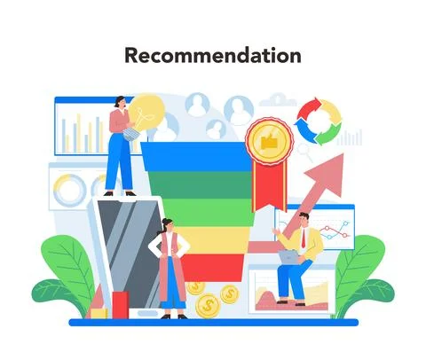 Website analyst concept. Web page improvement for business Stock-Illustration