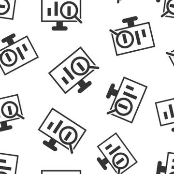 Website analytics icon in flat style. SEO data vector illustration on white i イラスト素材