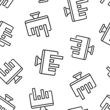 Website analytics icon in flat style. SEO data vector illustration on white i 스톡 일러스트