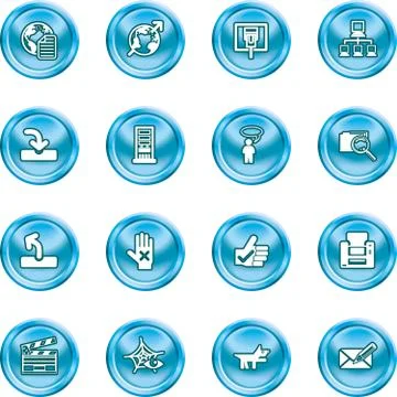 Website and internet icons Stock Illustration