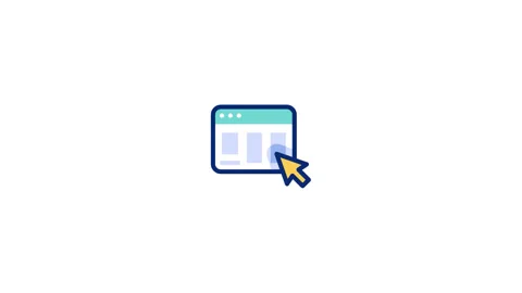 Website Animated Icon Stock Footage 320199160