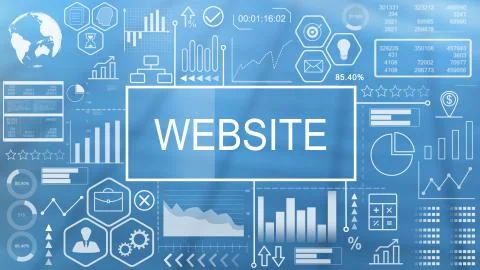 Website, Animated Typography Stock Illustration