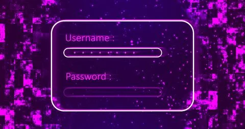 Website app animated professional digital login sign up page motion graphic.. イラスト素材
