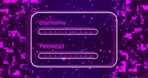 Website app animated professional digital login sign up page motion graphic.. イラスト素材