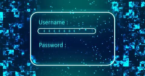 Website app animated professional digital login sign up page motion graphic.. イラスト素材