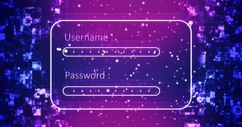 Website app animated professional digital login sign up page motion graphic.. イラスト素材