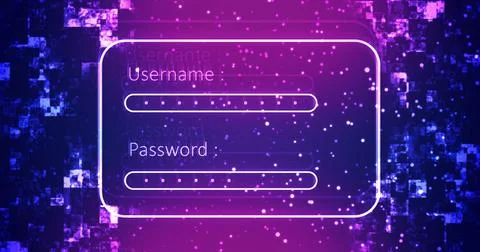 Website app animated professional digital login sign up page motion graphic.. イラスト素材