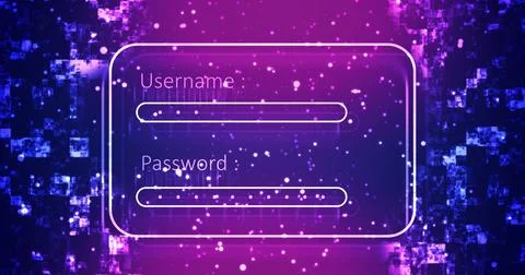 Website app animated professional digital login sign up page motion graphic.. イラスト素材