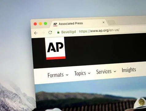 Website of The Associated Press or AP Foto stock