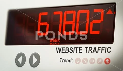 Website Audience Metrics, Increase Online Traffic Stock Photos