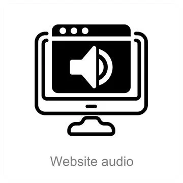 Website audio Stock Illustration