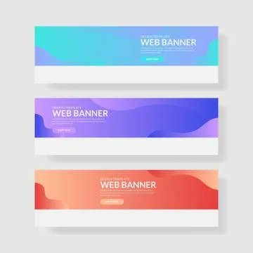 Website banner ui ux Stock Illustration