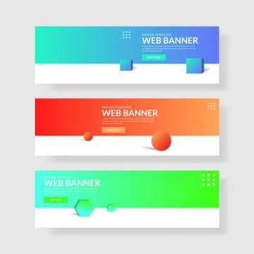 Website banner ui ux Stock Illustration