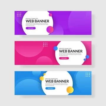 Website banner ui ux Stock Illustration