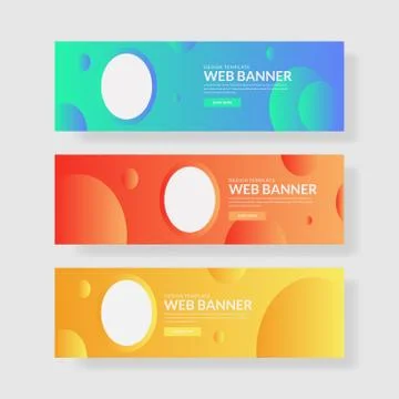 Website banner ui ux Stock Illustration