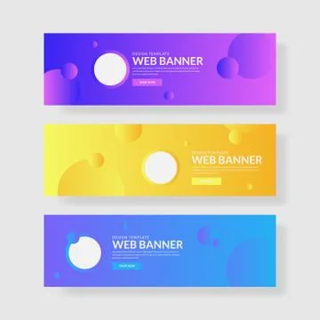 Website banner ui ux Stock Illustration