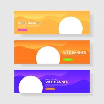 Website banner ui ux Stock Illustration
