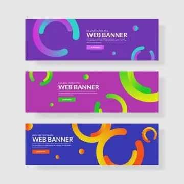 Website banner ui ux Stock Illustration