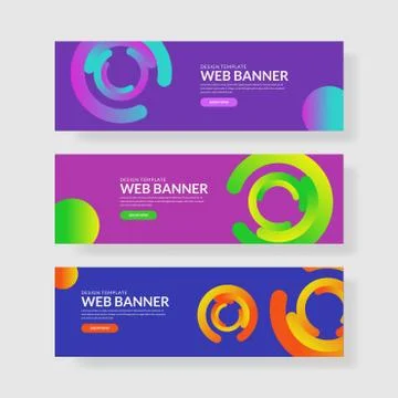 Website banner ui ux Stock Illustration