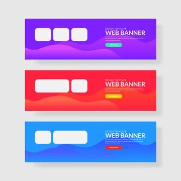 Website banner ui ux Stock Illustration